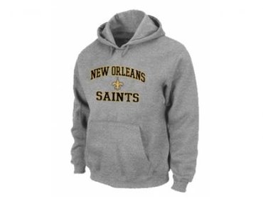 New Orleans Sains Heart & Soul Pullover Hoodie Grey