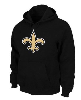 New Orleans Sains Logo Pullover Hoodie black