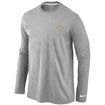 New Orleans Sains Sideline Legend Authentic Long Sleeve T-Shirt Grey