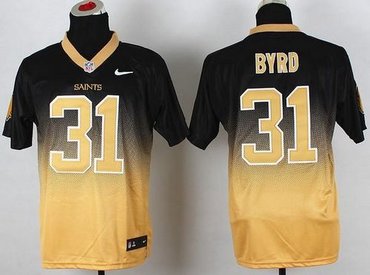 New Orleans Saints #31 Jairus Byrd Black-Gold NFL Elite Fadeaway Fashion Jersey New Orleans Saints #31 Jairus Byrd Black-Gold NFL Elite Fadeaway Fashion Jersey