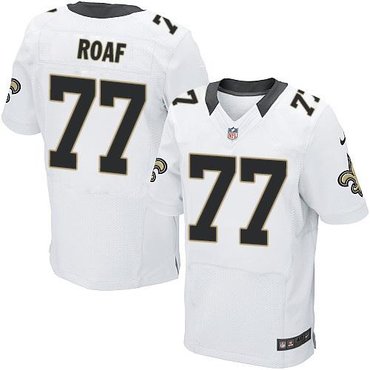 New Orleans Saints #77 Willie Roaf White NFL Elite Jersey New Orleans Saints #77 Willie Roaf White NFL Elite Jersey