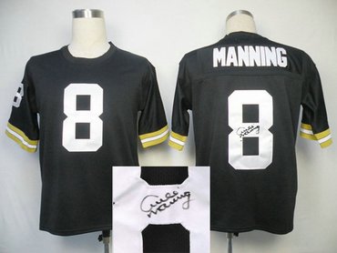 New Orleans Saints 8 ARCHIE MANNING Black Throwback Jersey(Signed Elite) New Orleans Saints 8 ARCHIE MANNING Black Throwback Jersey(Signed Elite)
