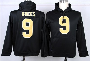 New Orleans Saints 9 Drew Brees Pullover Hoodie Black New Orleans Saints 9 Drew Brees Pullover Hoodie Black