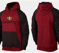 New Orleans Saints Authentic Logo Pullover Hoodie Burgundy Red & Black New Orleans Saints Authentic Logo Pullover Hoodie Burgundy Red & Black