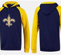 New Orleans Saints Logo Pullover Hoodie Dark Blue & Yellow