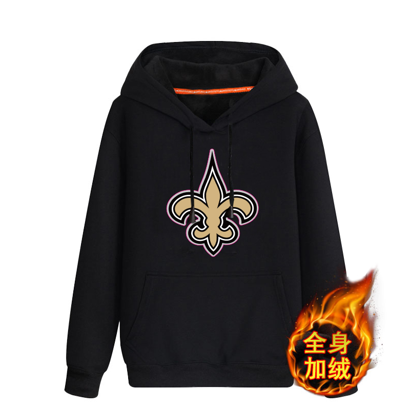 New Orleans Saints Men's Men's Winter Thicken NFL Pullover Hoodie New Orleans Saints Men's Men's Winter Thicken NFL Pullover Hoodie