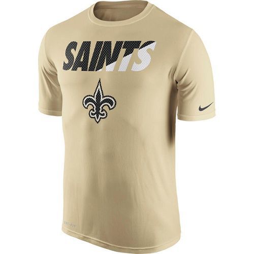 New Orleans Saints Nike Gold Legend Staff Practice Performance T-Shirt New Orleans Saints Nike Gold Legend Staff Practice Performance T-Shirt