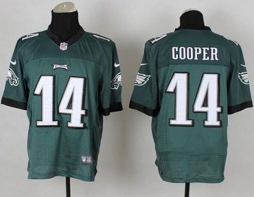 New Philadelphia Eagles #14 Riley Cooper Green Team Color NFL Elite Jersey New Philadelphia Eagles #14 Riley Cooper Green Team Color NFL Elite Jersey