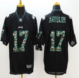 New Philadelphia Eagles #17 Nelson Agholor Black Men's Stitched NFL Elite Camo Fashion Jersey New Philadelphia Eagles #17 Nelson Agholor Black Men's Stitched NFL Elite Camo Fashion Jersey