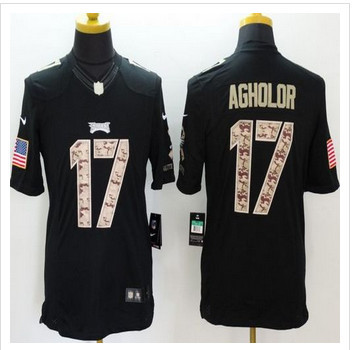 New Philadelphia Eagles #17 Nelson Agholor Black Men's Stitched NFL Limited Salute to Service Jersey New Philadelphia Eagles #17 Nelson Agholor Black Men's Stitched NFL Limited Salute to Service Jersey