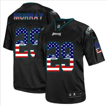 New Philadelphia Eagles #29 DeMarco Murray Black Men's Stitched NFL Elite USA Flag Fashion Jersey New Philadelphia Eagles #29 DeMarco Murray Black Men's Stitched NFL Elite USA Flag Fashion Jersey