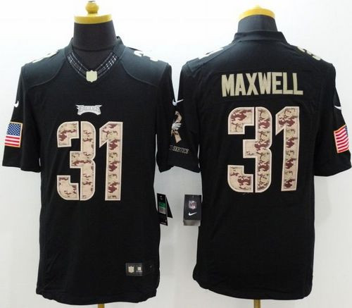 New Philadelphia Eagles #31 Byron Maxwell Black Men's Stitched NFL Limited Salute to Service Jersey New Philadelphia Eagles #31 Byron Maxwell Black Men's Stitched NFL Limited Salute to Service Jersey