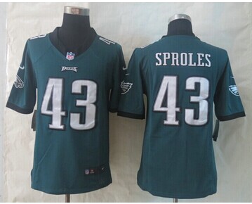 New Philadelphia Eagles #43 Darren Sproles Green Limited Jerseys