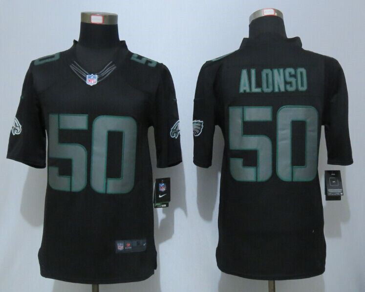 New Philadelphia Eagles #50 Kiko Alonso Impact Limited Black Jerseys New Philadelphia Eagles #50 Kiko Alonso Impact Limited Black Jerseys
