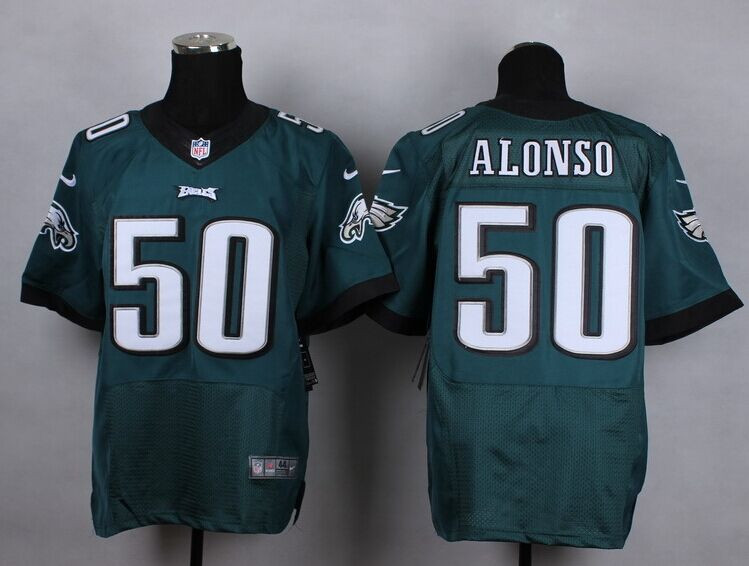 New Philadelphia Eagles #50 Kiko Alonso Midnight Green Elite Jersey New Philadelphia Eagles #50 Kiko Alonso Midnight Green Elite Jersey