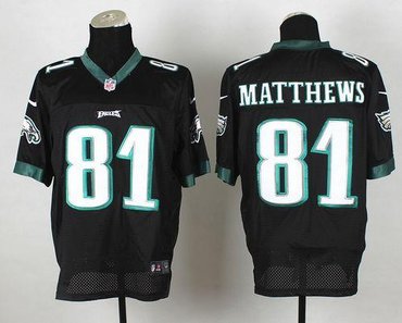 New Philadelphia Eagles #81 Jordan Matthews Black NFL Elite Jersey