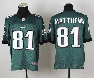 New Philadelphia Eagles #81 Jordan Matthews Midnight Green Team Color NFL Elite Jersey