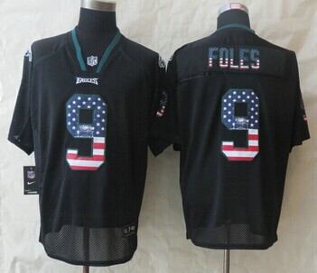 New Philadelphia Eagles #9 Nick Foles USA Flag Fashion Black Elite Jerseys New Philadelphia Eagles #9 Nick Foles USA Flag Fashion Black Elite Jerseys