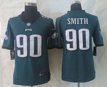 New Philadelphia Eagles #90 Marcus Smith Midnight Green Team Color NFL Game Jersey New Philadelphia Eagles #90 Marcus Smith Midnight Green Team Color NFL Game Jersey