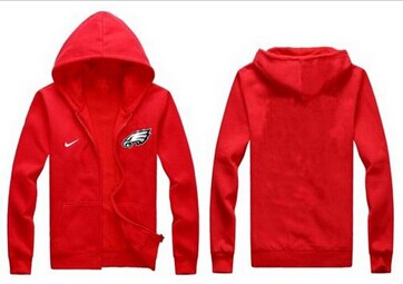 New Philadelphia Eagles Authentic Logo Hoodie Red New Philadelphia Eagles Authentic Logo Hoodie Red
