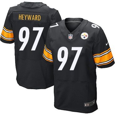 New Pittsburgh Steelers #97 Cameron Heyward Black Team Color Men's Stitched NFL Elite Jersey