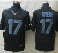 New San Diego Charger #17 Philip Rivers Impact Black Limited Jerseys New San Diego Charger #17 Philip Rivers Impact Black Limited Jerseys