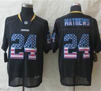 New San Diego Charger #24 Ryan Mathews USA Flag Fashion Black Elite Jerseys New San Diego Charger #24 Ryan Mathews USA Flag Fashion Black Elite Jerseys