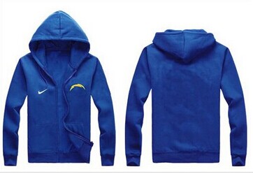 New San Diego Chargers Authentic Logo Hoodie Blue
