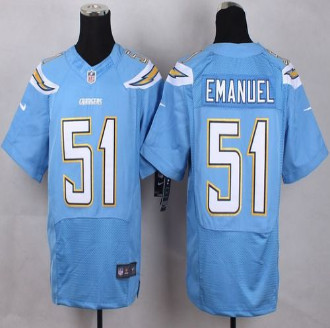 New San Diego Chrgers #51 Kyle Emanuel Electric Blue Alternate Men's Stitched NFL New Elite Jersey