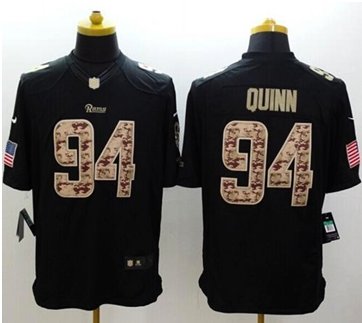 New St. Louis Rams #94 Robert Quinn Black NFL Limited Salute to Service jersey New St. Louis Rams #94 Robert Quinn Black NFL Limited Salute to Service jersey