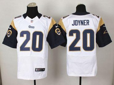New St.Louis Rams #20 Lamarcus Joyner White NFL Elite Jersey New St.Louis Rams #20 Lamarcus Joyner White NFL Elite Jersey