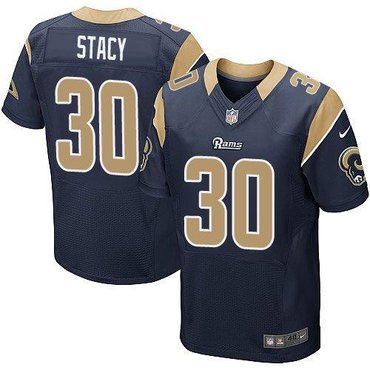 New St.Louis Rams #30 Zac Stacy White Navy Blue Team Color NFL Elite Jersey New St.Louis Rams #30 Zac Stacy White Navy Blue Team Color NFL Elite Jersey