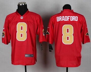 New St.Louis Rams #8 Sam Bradford Red NFL Elite QB Practice Jersey New St.Louis Rams #8 Sam Bradford Red NFL Elite QB Practice Jersey