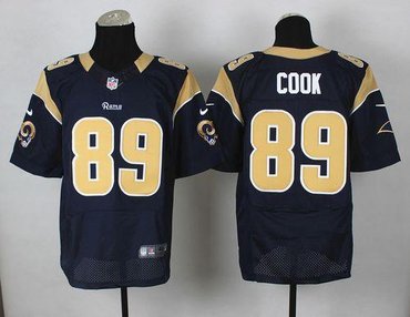 New St.Louis Rams #89 Jared Cook Navy Blue Team Color NFL Elite Jersey New St.Louis Rams #89 Jared Cook Navy Blue Team Color NFL Elite Jersey