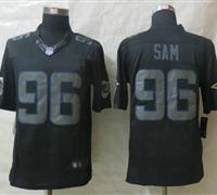 New St.Louis Rams #96 Michael Sam Impact Black Limited Jerseys New St.Louis Rams #96 Michael Sam Impact Black Limited Jerseys