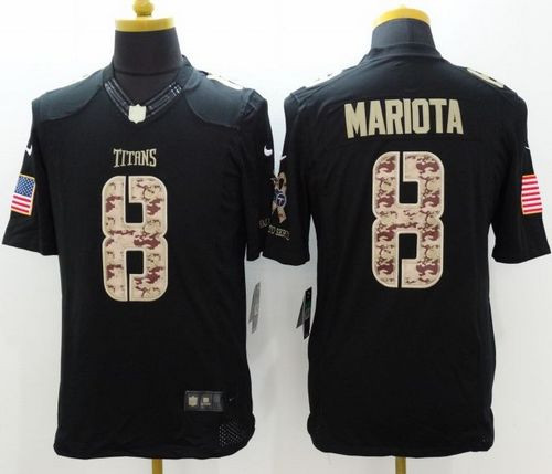 New Titans #8 Marcus Mariota Black Men''s Stitched NFL Limited Salute to Service Jersey New Titans #8 Marcus Mariota Black Men''s Stitched NFL Limited Salute to Service Jersey
