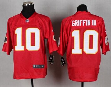 New Washington Redskins #10 Robert Griffin III Red NFL Elite QB Practice Jersey