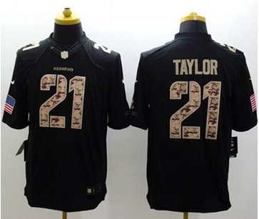 New Washington Redskins #21 Sean Taylor Black NFL Limited Salute to Service jersey