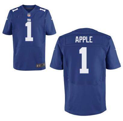 New York Giants #1 Eli Apple Nike Royal Blue Elite 2016 Draft Pick Jersey