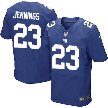 New York Giants #23 Rashad Jennings Royal Blue Team Color NFL Elite Jersey