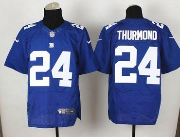 New York Giants #24 Walter Thurmond Royal Blue Team Color NFL Elite Jersey