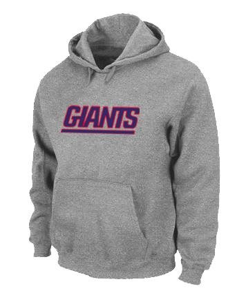 New York Giants Authentic Logo Pullover Hoodie Grey New York Giants Authentic Logo Pullover Hoodie Grey