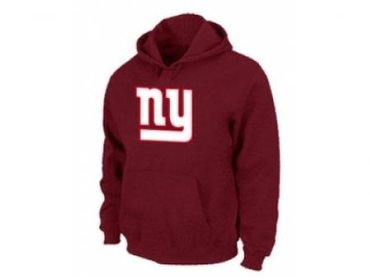 New York Giants Authentic Logo Pullover Hoodie RED New York Giants Authentic Logo Pullover Hoodie RED