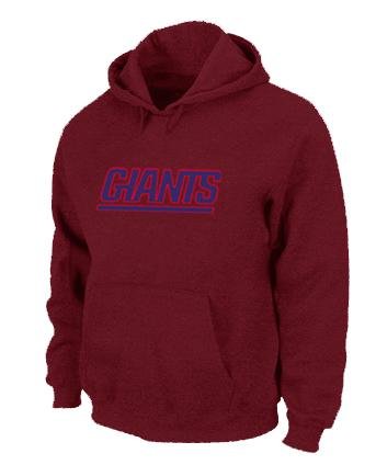 New York Giants Authentic Logo Pullover Hoodie RED New York Giants Authentic Logo Pullover Hoodie RED