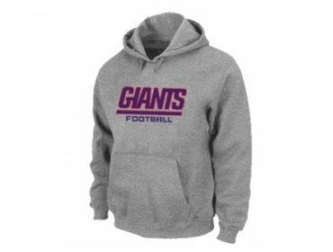 New York Giants Authentic font Pullover Hoodie Grey