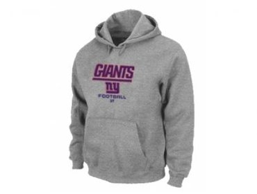 New York Giants Critical Victory Pullover Hoodie Grey