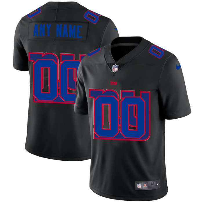 New York Giants Custom Men's Nike Team Logo Dual Overlap Limited NFL Jersey Black New York Giants Custom Men's Nike Team Logo Dual Overlap Limited NFL Jersey Black