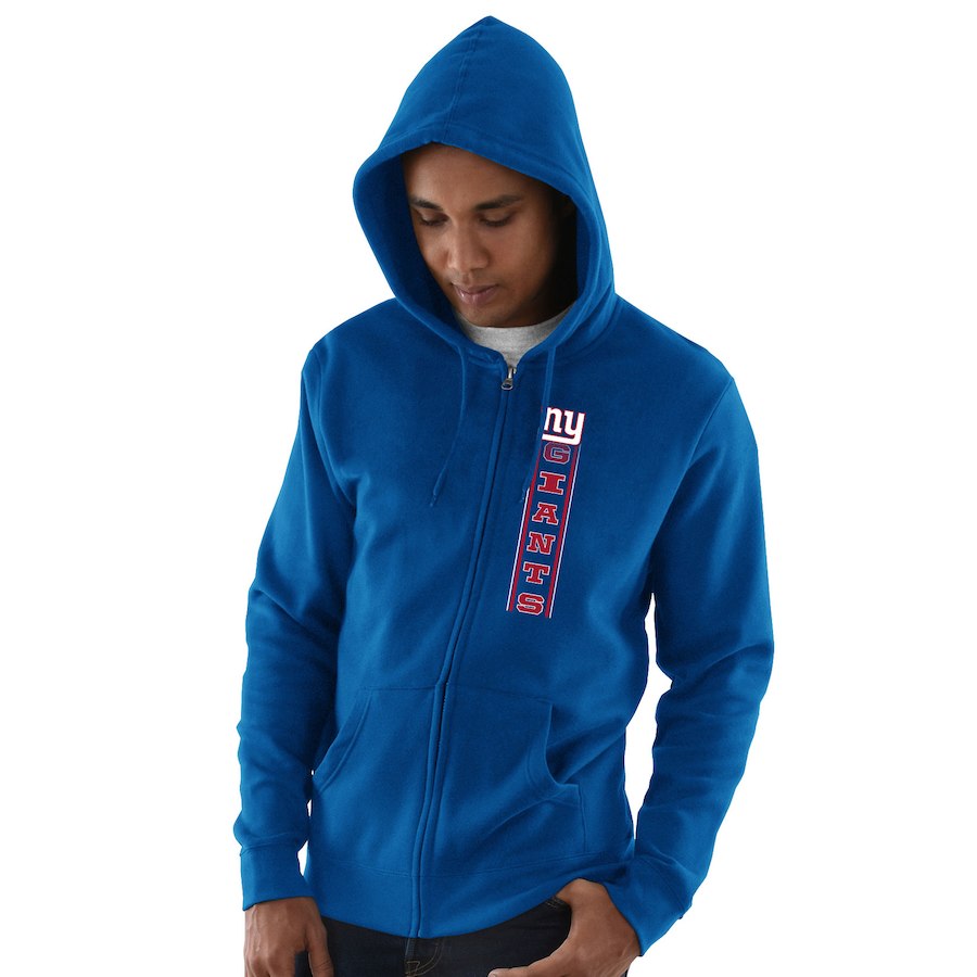 New York Giants Hook And Ladder Full Zip Hoodie Royal New York Giants Hook And Ladder Full Zip Hoodie Royal
