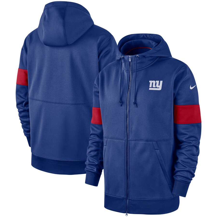 New York Giants Nike Sideline Performance Full Zip Hoodie Royal New York Giants Nike Sideline Performance Full Zip Hoodie Royal