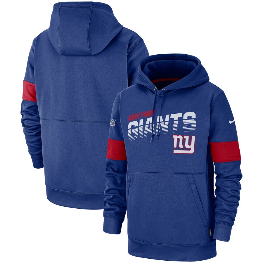 New York Giants Nike Sideline Team Logo Performance Pullover Hoodie Royal New York Giants Nike Sideline Team Logo Performance Pullover Hoodie Royal